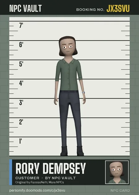 Rory Dempsey, customer, on the height chart