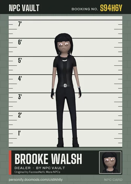 Brooke Walsh, dealer, on the height chart